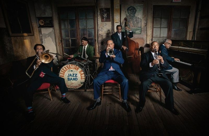 Preservation Hall jazz musicians performing