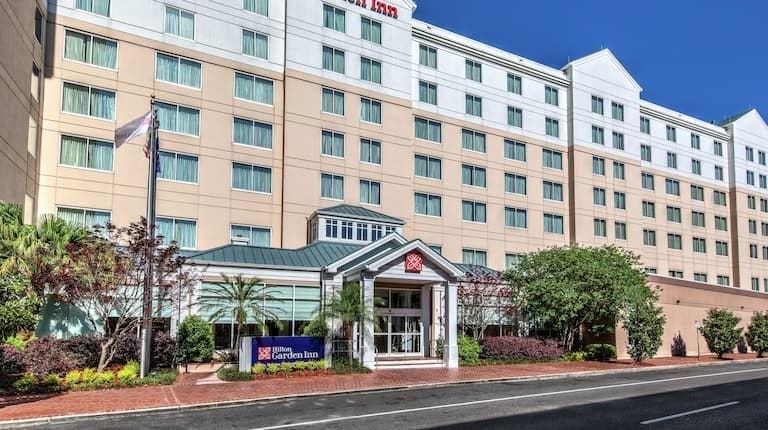 Hotel exterior at Hilton Garden Inn New Orleans Convention Center